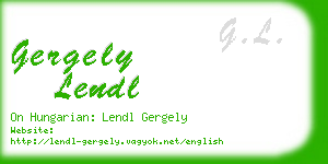 gergely lendl business card